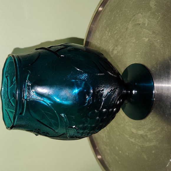 RARE/ Vintage Empoli Citrus Tent Glass Apothecary Jar Bottom Only - Picture 2 of 4